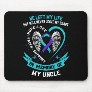 Remembrance In Memory Of My Uncle Suicide Awarenes Mouse Pad