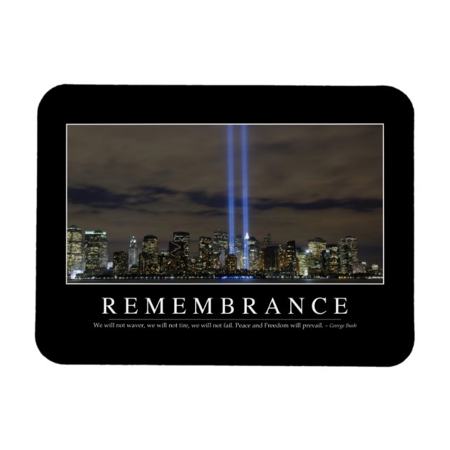 Remembrance: Inspirational Quote Magnet (Horizontal)