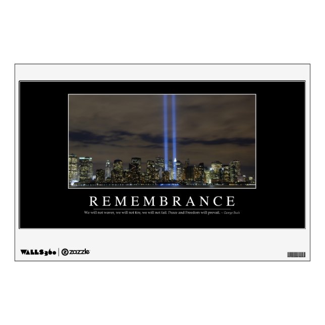 Remembrance: Inspirational Quote Wall Decal (Front)