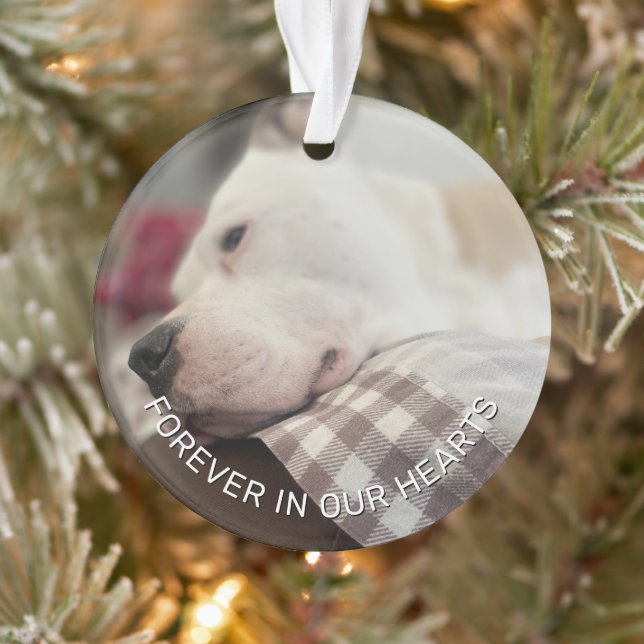 Remembrance Keepsake Paw Prints In Your Heart Ornament (Tree)