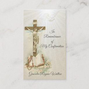 Remembrance Keepsake Sacrament Confirmation Card