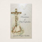 Remembrance Keepsake  Sacrament Confirmation Card (Front)