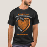 Remembrance Loving Memory Granddaughter Leukemia A T-Shirt<br><div class="desc">Remembrance Loving Memory Granddaughter Leukemia Awareness</div>