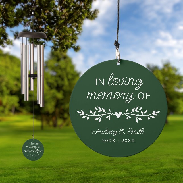 Remembrance Loving Memory Keepsake Wind Chime (Outdoor)
