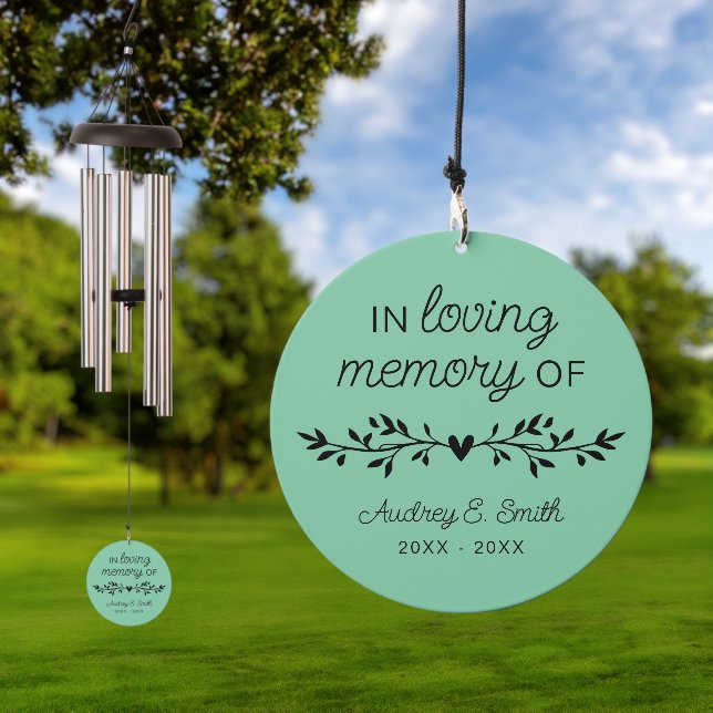 Remembrance Loving Memory Keepsake Wind Chime (Outdoor)
