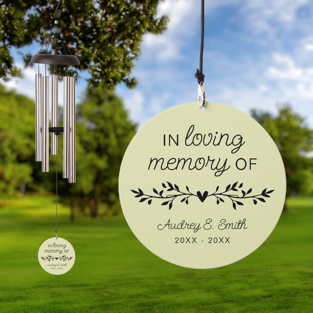 Remembrance Loving Memory Keepsake Wind Chime (Outdoor)