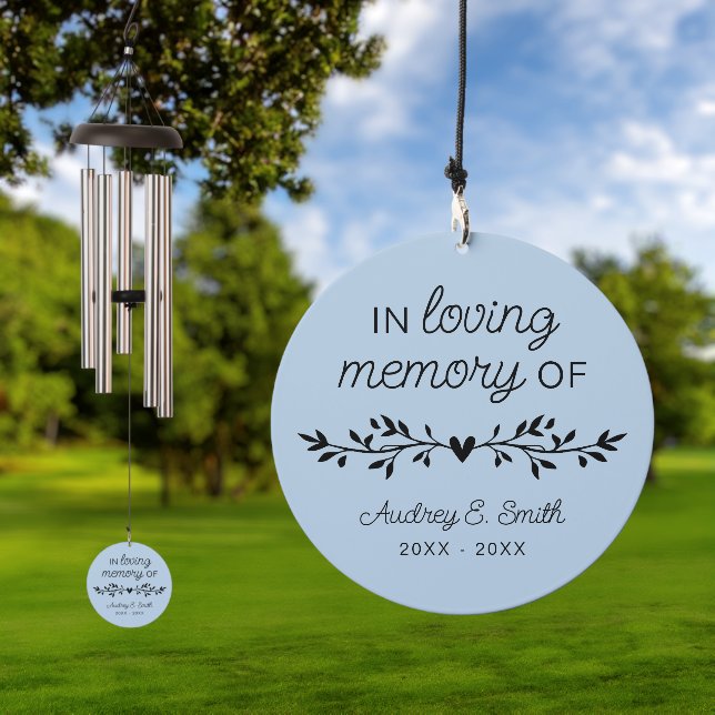 Remembrance Loving Memory Keepsake Wind Chime (Outdoor)
