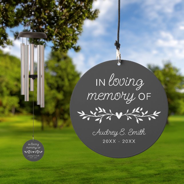 Remembrance Loving Memory Keepsake Wind Chime (Outdoor)