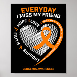 Remembrance Loving Memory Of My Friend Leukemia Aw Poster