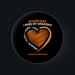 Remembrance Loving Memory Of My Grandma Leukemia A Button<br><div class="desc">Remembrance Loving Memory Of My Grandma Leukemia Awareness</div>