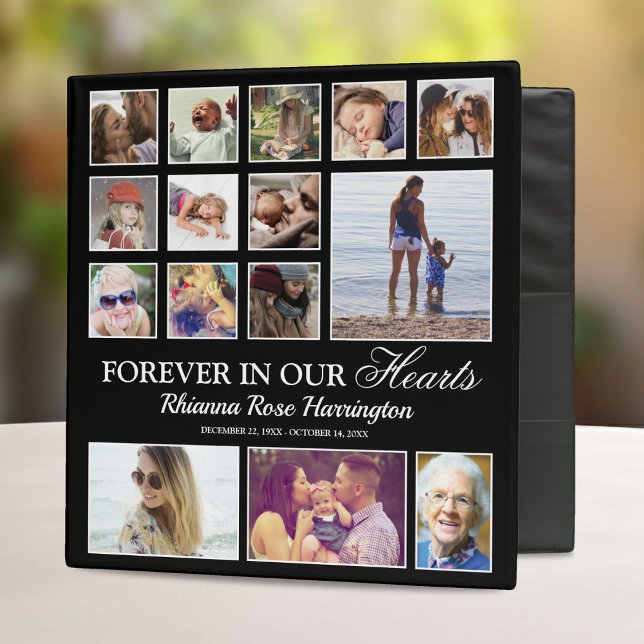 Remembrance Memorial Photo Collage 3 Ring Binder (Creator Uploaded)