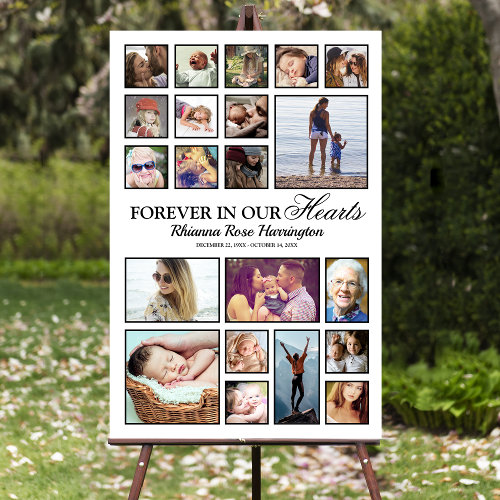 Remembrance Memorial Photo Collage Foam Board