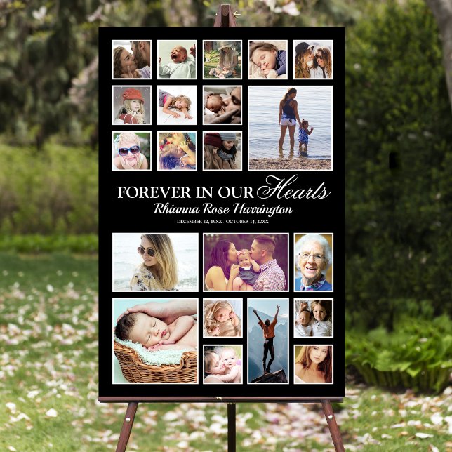 Remembrance Memorial Photo Collage Foam Board (Creator Uploaded)