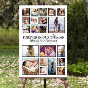 Remembrance Memorial Photo Collage Foam Board