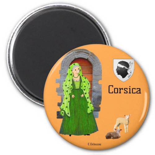Remembrance of Corsica France Magnet