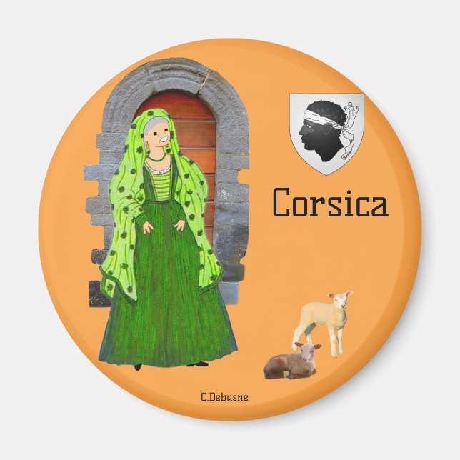 Remembrance of Corsica, France Magnet (Front)