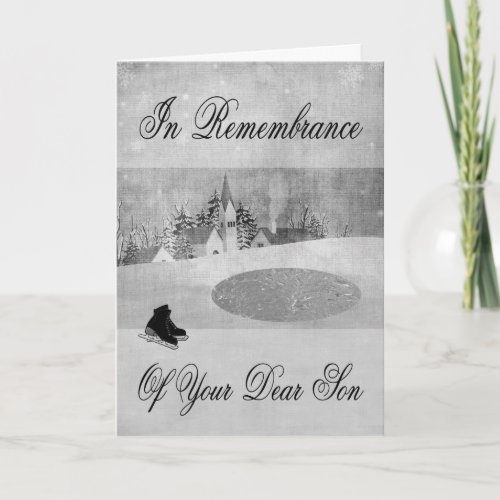Remembrance Of Son At Christmas greeting card