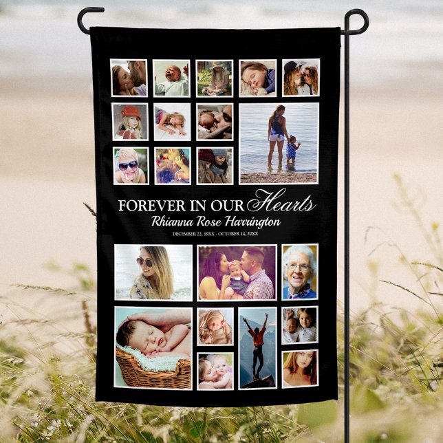Remembrance Photo Collage Garden Flag (Creator Uploaded)