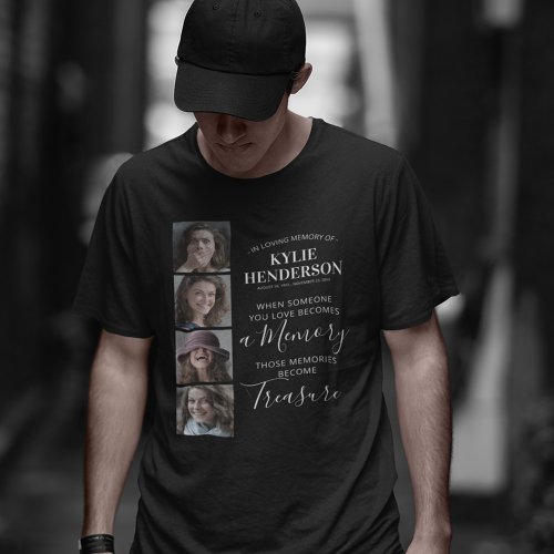Remembrance Photo Collage Memorial T_Shirt