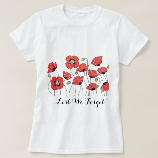 Remembrance Poppy T-Shirt | Zazzle.com
