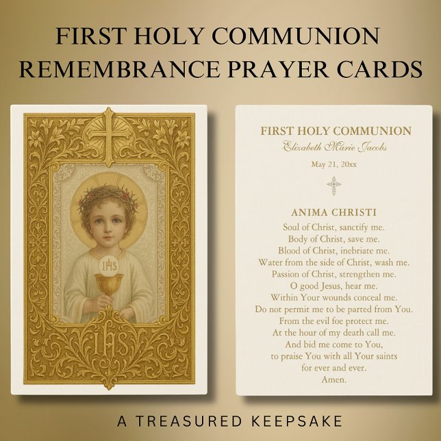 Remembrance Prayer Card for First Holy Communion (Creator Uploaded)