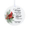 Remembrance Quote Memorial Christmas Ornament