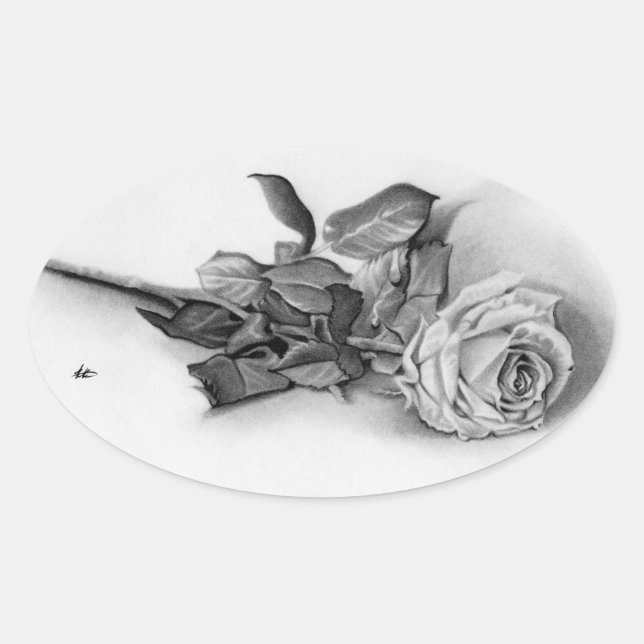 Remembrance Rose Sticker (Front)
