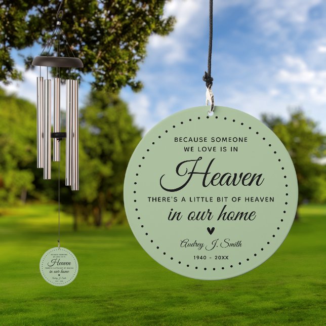 Remembrance Someone In Heaven Keepsake Wind Chime (Outdoor)