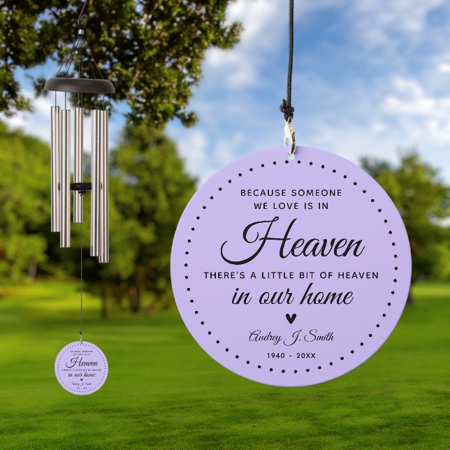 Remembrance Someone In Heaven Keepsake Wind Chime (Outdoor)