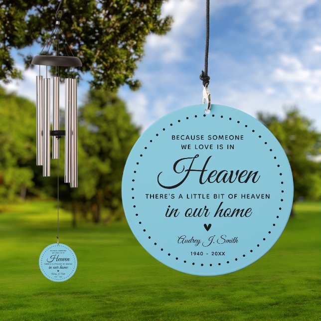 Remembrance Someone In Heaven Keepsake Wind Chime (Outdoor)