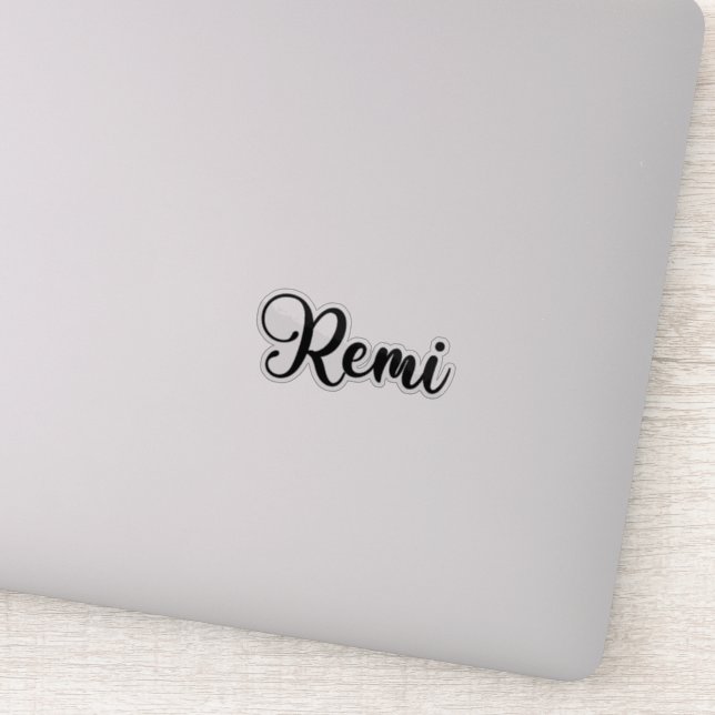 Remi Name - Handwritten Calligraphy Sticker (Detail)
