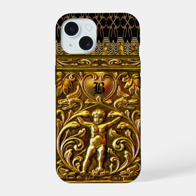 Remiel Cherub Love Monogram Iphone Case (Back)