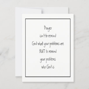Remind Your Problems who God is Inspirational Postcard