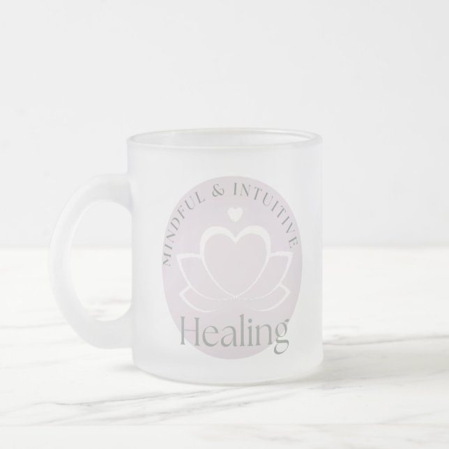 Remind Yourself How Much You're Worth Frosted Glass Coffee Mug (Left)