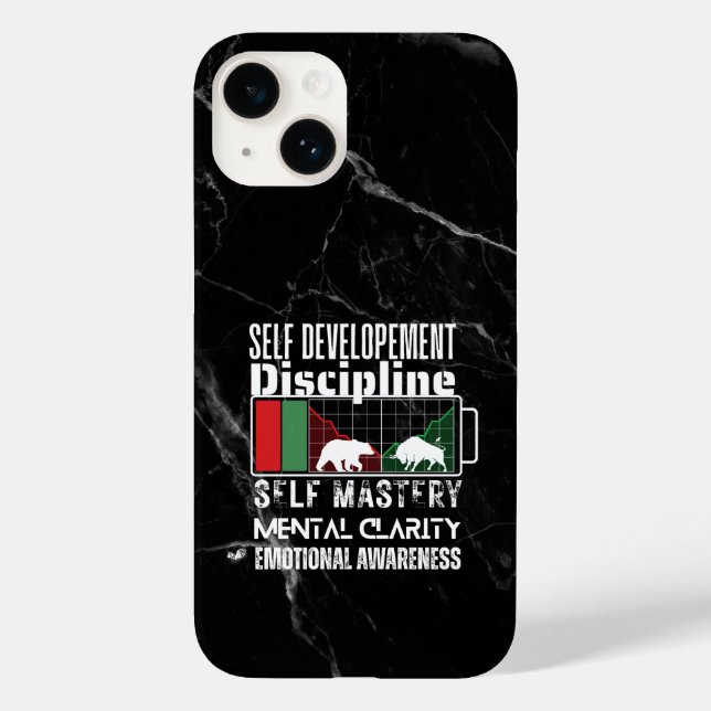 Reminder and motivation | Forex mindset | Marble Case-Mate iPhone Case (Back)