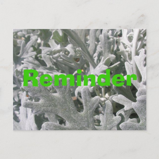 Reminder Card (Front)