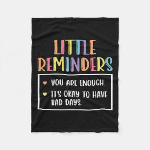 Reminder Mental Health Counselor 1  Fleece Blanket