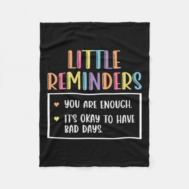 Reminder Mental Health Counselor 1  Fleece Blanket (Front)