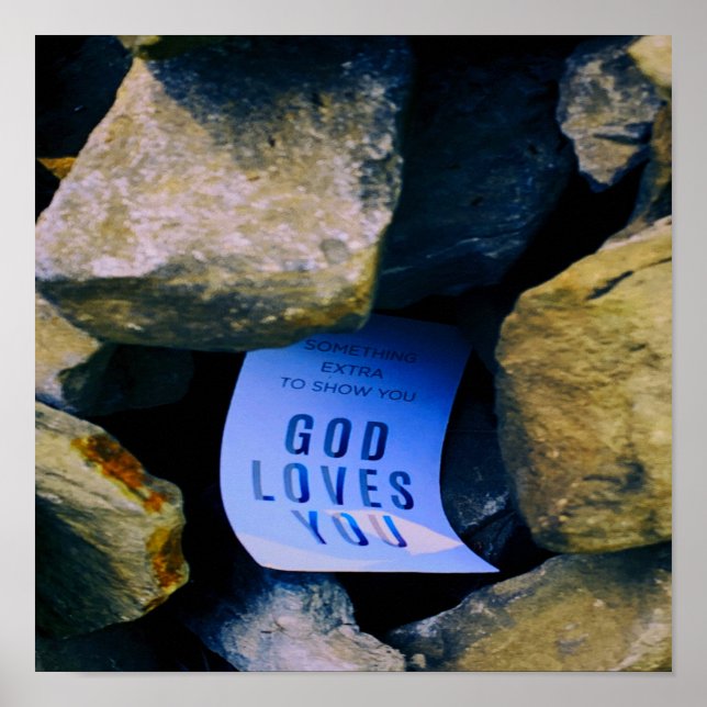 Reminder of God's Love For You. Christian Faith Poster (Front)