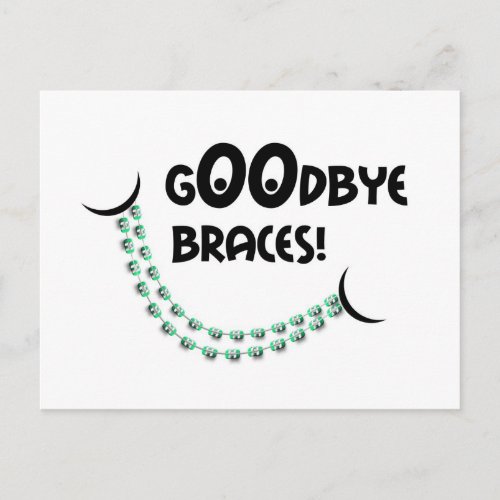 Reminder Orthodontic Appointment Goodbye Braces Gr Postcard