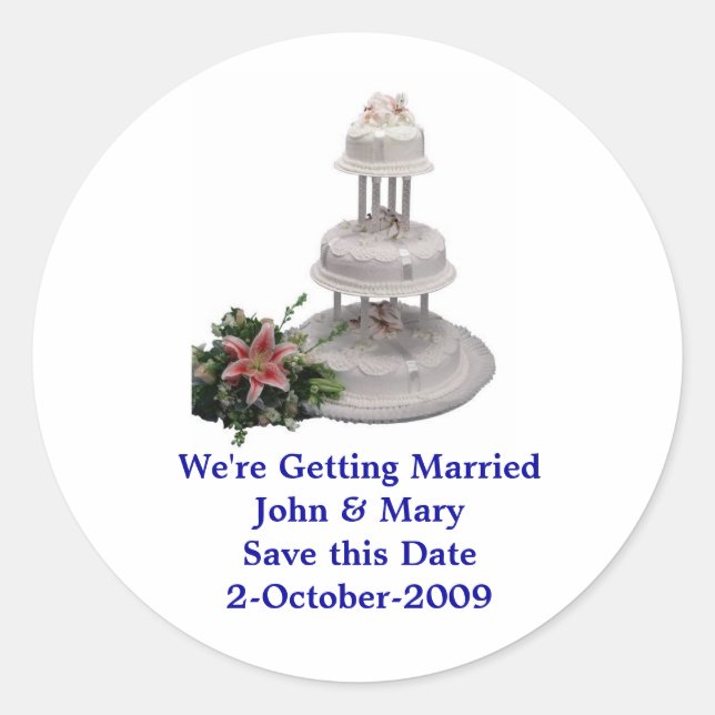 Reminder We're Getting Married Stickers (Front)