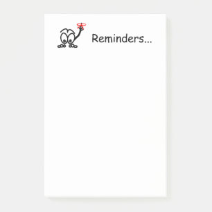 Reminders Don't Forget 4x6 Post-it Notes