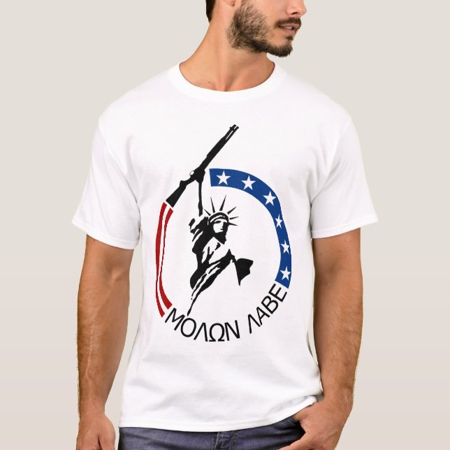 Remington 870 - MOLON LABE T-Shirt (Front)