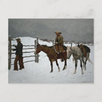 Remington - Fall of the Cowboy Postcard