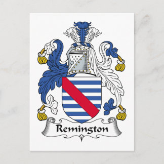 Remington Family Crest Postcard