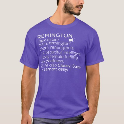 Remington Name Remington Definition Remington Fema T_Shirt