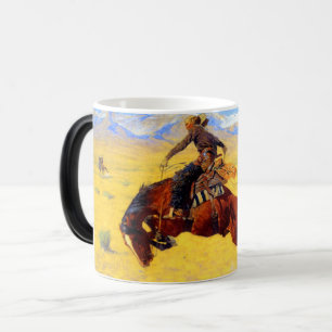 Remington Old West Horse and Cowboy Color Morph Mug