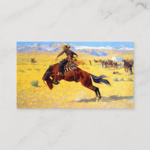 Remington Old West Horse and Cowboy Enclosure Card