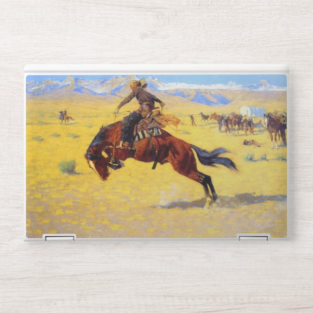Remington Old West Horse and Cowboy HP Laptop Skin (Front)