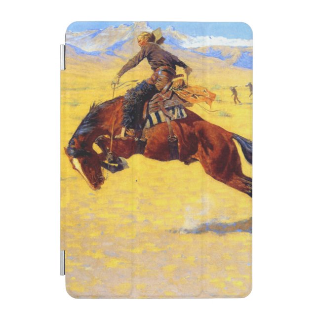Remington Old West Horse and Cowboy iPad Mini Cover (Front)
